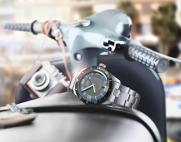 "Divers Sixty-Five" de Oris, reloj de buceo de inspiración vintage.